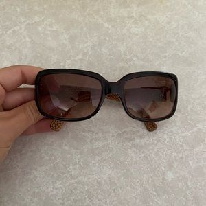 Brown Coach sunglasses
